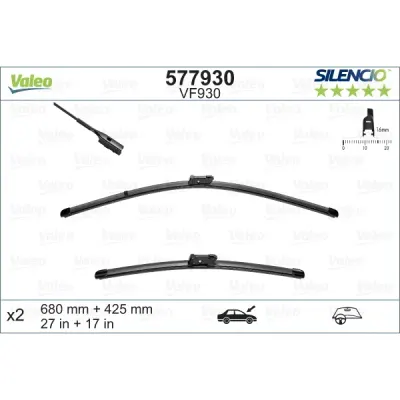 Lamela stergator VALEO 577930