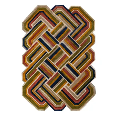 Covor țesut manual din lână 140x200 cm Lattice Shaped – Flair Rugs