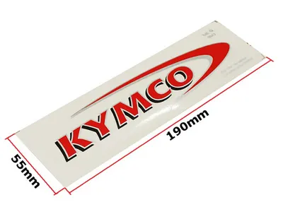 Autocolant Kymco, culoare rosu
