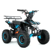 Mini atv XTR M8, roti 6inch, 50cc, 2 timpi, pornire electromotor, culoare negru albastru
