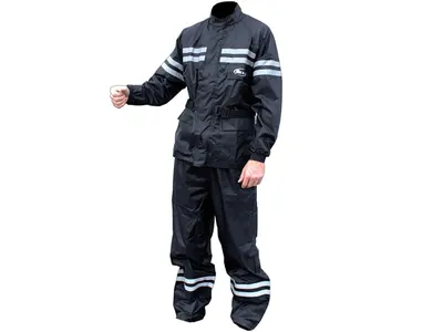Set pantaloni si geaca de ploaie, culoare negru, marime 2XL