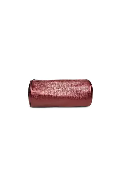 Portfard piele - Skin - bordo sidef - 20 x 9 x 9 cm