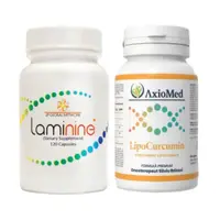AxioMed Pachet Premium Laminine + LipoCurcumin 95% - supliment regenerare și antiinflamator