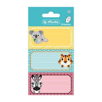 Etichete scolare autoadezive, 9buc/set, motiv Cute Animals