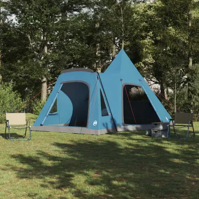 vidaXL Cort Teepee pentru 5 Persoane 5 persoană albastru