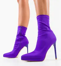 Botine dama Scarl Mov
