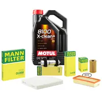 Pachet Revizie Ulei MOTUL + Filtre Mann pentru Audi A4 A5 B8.5 2.0TDI 150cp