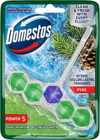 Odorizant de toaletă Domestos - Power 5 Pine, 50 g