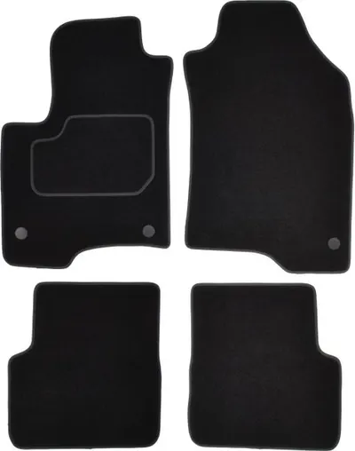 Covorase auto (set, velur, 4 bucati, culoare negru) FIAT PANDA dupa 2012