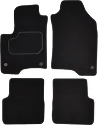Covorase auto (set, velur, 4 bucati, culoare negru) FIAT PANDA dupa 2012