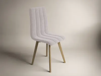 Scaun Karma Tapitat Gri Deschis Maro / Stejar