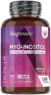 Myo-Inositol, 4000 mg, 120 tablete, Weight World