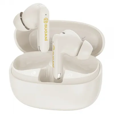 Handsfree Bluetooth Bugani Freebuds B20, TWS, ANC, Crem Deschis