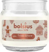 Lumânare parfumată Bolsius True Glow - Cookie Fever, 57 h