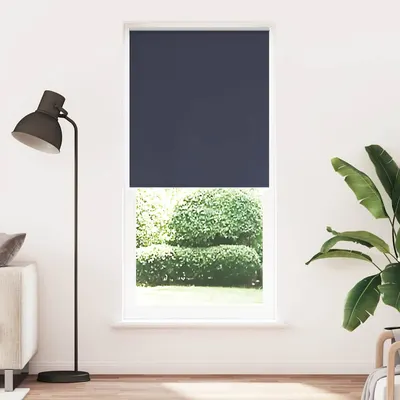 vidaXL Jaluzea opacă 124,4x230 cm, lățime material 120 cm, marin