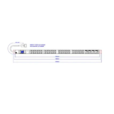 PDU Vertical 24xC13, 4xC19, 2m fisa C20,AL,16A 230V,clipsuri