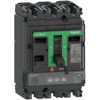 Intreruptor CompPacT NSX100HB1, 75 kA la 690 VAC, unitate de declansare MicroLogic 2.2 100A, 3 poli 3d