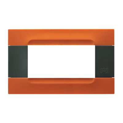 nea - Kadra monocrom rama ornamentala 4 mod tecnopolimero (plastic) seria Antracit Portocaliu San Francisco