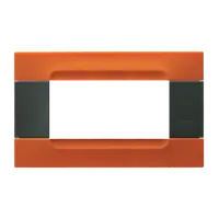 nea - Kadra monocrom rama ornamentala 4 mod tecnopolimero (plastic) seria Antracit Portocaliu San Francisco