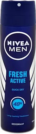 Deodorant spray pentru barbati Fresh Active, 150ml, Nivea