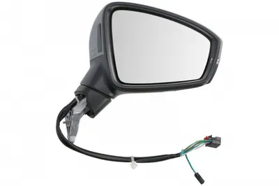 Oglinda laterala dreapta (electric, cu memorie, convex, cu incalzire, asistena benzi, grund, rabatare electrica, cu semnalizator) potrivit VW TIGUAN II 01.16