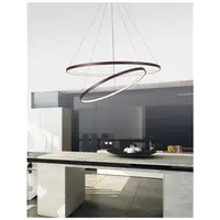 Lampa suspendata FERROL Coffee Brown Aluminiu & Acrylic Adjustable Dimabil Dimabil LED 85W 4500Lm 3000K IP20