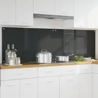 vidaXL Panou de bucătărie 2 buc. Gri închis 100 x 60 cm