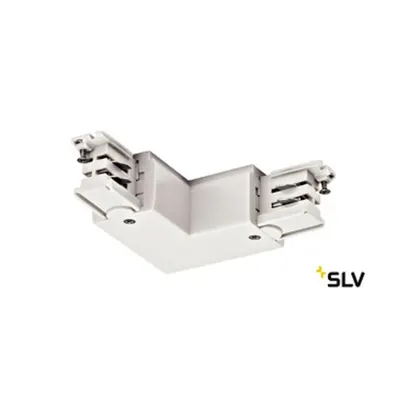L-connector for S-TRACK 3-circuit track, earth outside