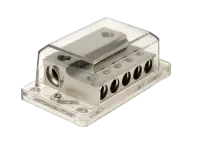 Distribuitor Curent ACV 30.3601-03s, 2 Intrari 5 Iesiri Argintiu
