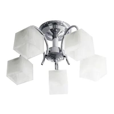 Lustra Elite Crom+Alb 5xE27 60W