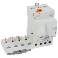 Bloc dif. adaptat DX³-surub-4P-400V~-63A-tipHpi-1000mA selec.-disj. 1modul/pol-fir trad.
