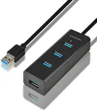 USB Hub AXAGON - HUE-S2BL, 4 porturi, USB-A, 1,2 m, negru