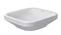 Lavoar Duravit DuraStyle 0349430000, montare pe blat, 43 x 43 cm, dreptunghiular, Alb