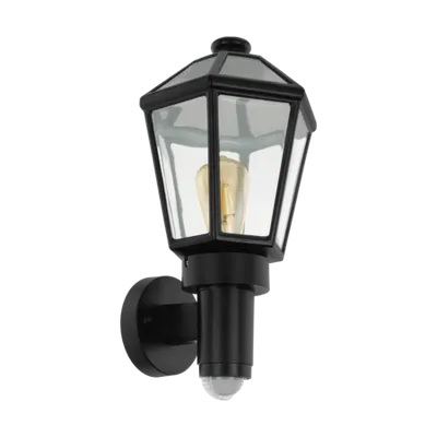 Lampa perete MONSELICE negru 220-240V,50/60Hz IP44