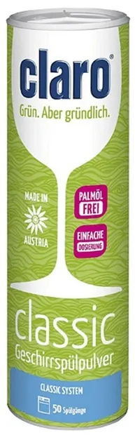 Praf pentru mașina de spălat vase Claro - Classic, 900 g, 50 spălări
