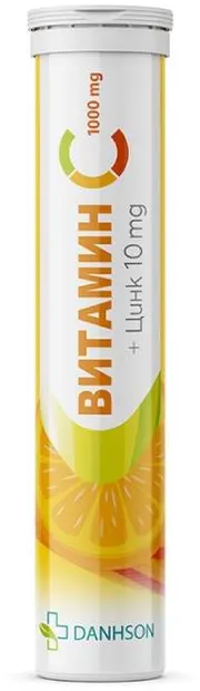 Vitamina C + Zinc, 20 comprimate efervescente, Danhson