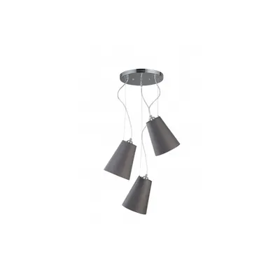 Lampa tavan - Ceiling luminaire KASEL 3, 6229, AC220-240V, 50/60Hz, 3*E27, max.40W, avg. 46 cm, grey