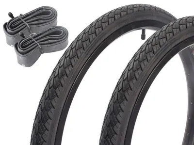 Set anvelope bicicletă KUJO ONE 0 ONE A 24 inch x 1,75 inch + cameră AV