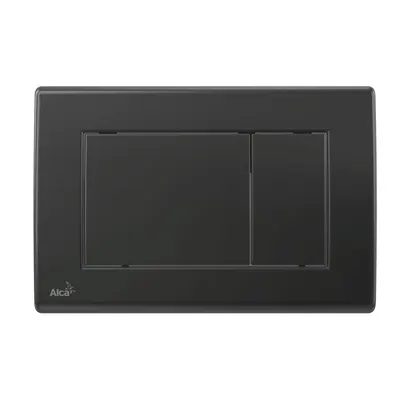 Clapeta rezervor wc negru mat cu doua butoane Alcaplast 278
