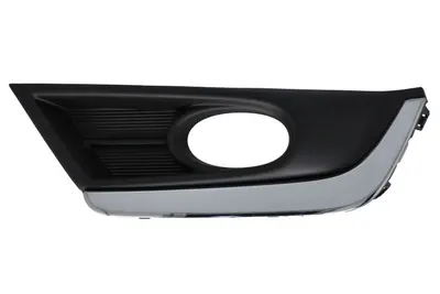 Grila bara fata stanga cu dunga crom, cu locas lampa ceata, plastic, negru potrivit HONDA CR-V V 2016-2023