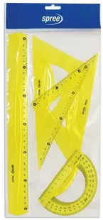 Set instrumente de desen Spree - Flexibil, 4 piese, sortiment