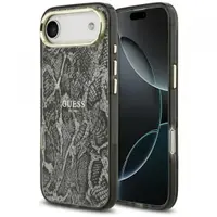 Husa MagSafe pentru Apple iPhone 17 Air, Guess, Python Pattern, Neagra
