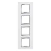 Placa ornament CProiector HORUS LUX international - IN TECHNOPOLYMER LEATHER FINISHING - 2+2+2+2 modul VERTICAL - WHITE - CProiector HORUS
