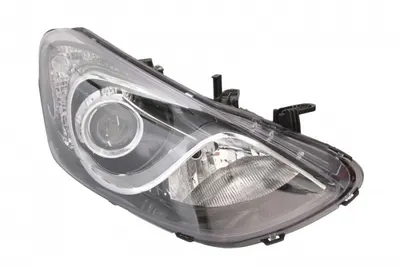 Far dreapta (2 H7, reglaj electric, cu motoras, fundal cromat, fundal transparent) HYUNDAI i30 2011-2015