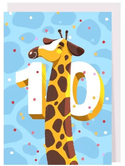 Card de ziua de naștere Creative Goodie - Girafa