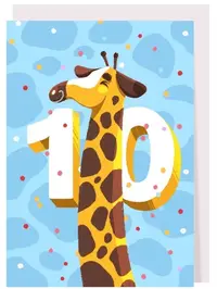 Card de ziua de naștere Creative Goodie - Girafa