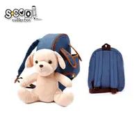 Ghiozdan Baby Animals, Dog, 23x8x28 cm, S-Cool, albastru