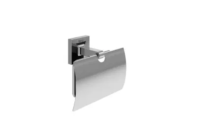 Suport hartie igienica Roca Cubica A816822001, montare pe perete, metal, Crom