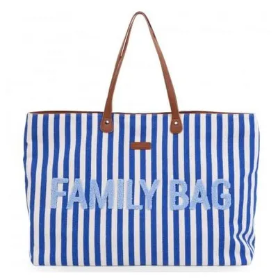Geanta Childhome Family Bag Albastru Alb