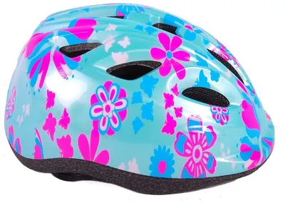 Cască de bicicletă pentru copii E&L cycles - Flori roz